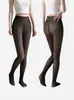 Leggings Transparentes de Lana de Oveja con Forro de Felpa Cálido y Grueso, Talla Grande, Transparentes como la Piel, de una Sola Línea en la Entrepierna, Medias Largas Transfronterizas