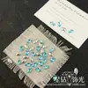 Wuzhou K9 súper brillantes 6x10 diamantes de imitación con forma de huevo de paloma 1:1 réplica de accesorios de uñas decorativas Huazi de fondo puntiagudo DIY