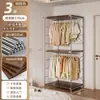 Guarda-Roupa Aberto Quarto de Casa Closet Prateleira de Metal de Chão Nova Combinação Japonesa Walk-In Guarda-Roupa de Pendurar