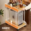 Soporte para torre de computadora debajo del escritorio, estante de almacenamiento ajustable en altura para uso en oficina y hogar, base de soporte de caja multicapa móvil de pie