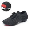 Zapatos de baile al por mayor transfronterizos Amazon zapatos de baile cuadrado de malla transpirable zapatos de baile latino zapatos de baile de salón para mujer suela blanda