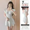 Maiô Peça Única Estilo Fada para Mulheres, Novo Estilo Coreano Sexy para Meninas Jovens, Roupa de Banho Estilo Saia Conservadora para Férias em Fontes Termais, Emagrecimento