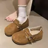 Zapatos Birkenstock de Suela Gruesa, que Aumentan la Altura, Forrados de Lana, Zapatos Finos de Algodón con Forro de Lana para Mujer, Nuevas Botas de Nieve Birkenstock de Invierno 2026, Mocasines