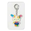 Llavero de Acrílico de Conejo y Flor Estilo Nuevo 2D Accesorio Colgante Lindo para Mochila de Estudiante Regalo a Juego para Mejor Amigo