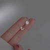 Pendientes asimétricos de planeta simple con personalidad Xingyue, pendientes de moda para mujer, pendientes de temperamento de alto sentido, venta al por mayor