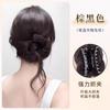 Marubeni Head Wig Grab Clip Thousand Golden Flower Bud Temperamento Cabelo Artefato Simulação Cabelo Humano Peruca Natural Fofa Bolsa de Cabelo