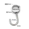 Flange de Bola de Aço Inoxidável Suporte para Tubo de Roupas Haste de Roupa Suporte de Roupa para Guarda-Roupa Flange Aberta Tubo Redondo Base da Haste de Secagem de Roupa Flange