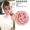 ¡Romance floreciente! Clip de Agarre de Rosa Tridimensional Caro Mismo Estilo Flor para la Cabeza Clip de Tiburón Horquilla Francesa para Mujer