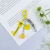 Novo Pingente Criativo Versátil para Chaveiro Estilo Coreano com Dados, Estrelas, Chaves, Corações e Acessórios de Liga Multielementos