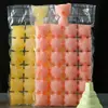 Saco descartável transparente para gelo com boca selada, saco doméstico para cubos de gelo, máquina de fazer cubos de gelo, molde de cubo de gelo de maracujá