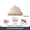 Cama de Pétalos Color Crema Estilo Francés Tongyute para Dormitorio Principal de Niñas, Cama de Tela Moderna Minimalista de Lujo Ligero Estilo Ins Celebridad de Internet