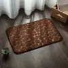 Alfombra de Piso Pequeña de Terciopelo de Coral Piedra, Absorbente de Agua, Antideslizante, Felpudo para Baño, Alfombra de Puerta de Baño, Amazon Transfronterizo