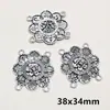 Accesorios de Joyería Conector Poroso Étnico de Plata de Xizang para Collar Pulsera Colgante DIY Hecho a Mano Conector