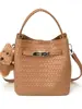 Bolsa de cesta com padrão trançado de moda transfronteiriça, nova bolsa de mão feminina de grande capacidade, bolsa de ombro, bolsa tote para o dia a dia