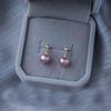 Aretes de Perlas de Agua Dulce Naturales para Mujer, Lujo Ligero, Gama Alta, Colgante de Frijol Dorado de Nicho, Aretes Sencillos de Plata S925
