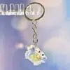 Lindo Hecho a Mano DIY Cangrejo Tortuga Delfín Bolsa Colgante de Joyería Unisex Moda Llavero Personalizado