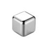 Acero inoxidable 304 cubo de hielo hielo vino piedra congelado whisky metal cubo de hielo cuadrado 27 mm grano de hielo venta directa de fábrica