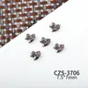 Novos Acessórios de Unha Estilo Gótico Retrô Halloween Metal Diamante Coração Teia de Aranha Aranha Usar Acessórios de Unha