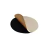 Lámpara de Mesa de Piso Junta Adhesiva Negra Base de Terciopelo Almohadilla Protectora Redonda Adhesivo Trasero Base de Tela Flocada Almohadilla Antideslizante