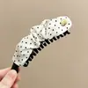 Pinza Plátano Plisada Vertical con Lazo Floral para Cola de Caballo de Verano 2026 Nuevos Pasadores para la Parte Posterior de la Cabeza Accesorios para el Cabello
