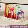 Prateleira de Armazenamento para Temperos em Sachê de Cozinha, Prateleira de Temperos para Bancada com Drenagem de Louça, Prateleira de Armazenamento Multifuncional para Frascos e Potes de Temperos