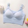 Sutiã Tomara que Caia Push-Up Feminino que Junta os Seios Laterais, Estilo Fino para Busto Grande Parecer Menor, Sutiã Estilo Regata Esportiva, Emagrecedor e Sem Costura