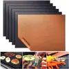 Alfombrilla para barbacoa de exterior al por mayor del fabricante, alfombrilla antiadherente para barbacoa casera, tela de fibra de vidrio de politetrafluoroetileno