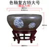 Tanque de Agua para Flores para Cultivar Nenúfares, Tanque de Peces Hidropónico para Acuicultura, Macetas de Cerámica, Barril Profundo de Loto Antiguo de Gran Diámetro Tanque Feng Shui