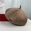 Boina Elegante Estilo Coreano para Mulheres, Boina de Lã Versátil Casual para Outono e Inverno, Chapéu de Abóbora Quente Estilo de Rua, Chapéu Octogonal