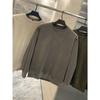 ¡Mezcla de Lana de Oveja! ¡Terciopelo Austriaco Engrosado! Sudadera de Pulóver de Color Puro Cálida y Cortavientos para Otoño e Invierno Camisa de Capa Base para Hombre