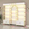 Prateleira de Cosméticos Display Rack Multicamadas Gabinete de Exibição de Produtos para Salão de Beleza Skincare Salão de Unhas Barbearia Gabinete de Exibição