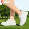Sapatos de Golfe Pgm Verão Femininos Impermeáveis Antiderrapantes Botão Sapatos Esportivos Femininos Amortecimento Leves Sem Crampons