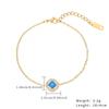 Pulsera de diamantes sencilla y versátil de nueva moda japonesa y coreana para mujer, pulsera de acero inoxidable con circonita de color, joyería al por mayor de fábrica