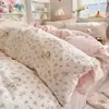 Conjunto de Quatro Peças para Dormir Puro Algodão Grau Mãe e Bebê Novo Lençol de Cama Capa de Edredom Fronha Saia de Cama para Dormitório Conjunto de Três 3 ou Quatro 4 Peças