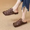 2026 Sandalias de Verano de Moda Nueva Suela Suave Cómodas Punta Cuadrada para Pies Sandalias Diseño Original Cerradas Medias Pantuflas