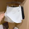 Saia de Terno Plus Size Feminina de Verão Saia-Shorts que Cobre a Carne Fenda Lateral Cintura Alta Sexy Linha A Efeito Emagrecedor Saia que Cobre o Quadril