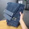 Otoño 2024 Marca de Moda Jeans Ajustados Moda Masculina Sencillos Versátiles Modernos Casual Pantalones Rectos para Hombre