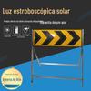 Placa guia solar esquerda e direita placa de construção multi-setas placa indicadora LED construção frontal municipal estroboscópio amarelo flash lento