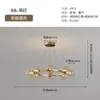 Lustre para Sala de Estar Minimalista Italiano Arte Criativa Anel Lâmpada Atmosférica Preta Vidro de Alto Padrão Feijão Mágico Lâmpada de Hall