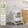 Prateleira de cozinha de chão multicamadas para vegetais e frutas, cesta de vegetais multifuncional, prateleira de armazenamento de lanches para sala de estar com rodas