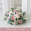 Decoración de boda, bola de flores para camino, columna de flores, juego de columnas romanas, decoración de mesa de postres, escaparate de centro comercial, flor de seda para champán