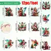 Decorações de Fada de Madeira de Natal Transfronteiriças, conjunto para Decoração de Casa e Janela, Acessórios Perfeitos para Festas de Feriado, Presentes