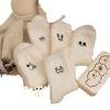 Calcetines de Terciopelo de Visón para Mujer Otoño e Invierno con Forro Polar Gruesos Cálidos Combinan con Todo Blanco Peludos Bordados Ojos Pequeños Calcetines Gruesos de Pila