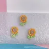 Tulipán Rosa Girasol Resina Accesorios diy Pegamento Crema Ramo Casero Taza de Agua Pastel Postre Tienda Parche
