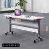 Mesa Plegable para Conferencias y Capacitación y Combinación de Sillas Mesa Larga Modular Móvil Escritorio Doble y Silla Mesa de Capacitación para Oficina de Personal