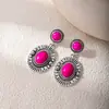 Pendientes Turquesa Populares Transfronterizos Estilo Étnico Temperamento Bohemio Pendientes de Personalidad Fabricante Mayorista de Comercio Exterior Yiwu