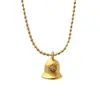 Collar de Campana Cepillada para Mujer, Dulce y Soñador, Cadena de Cuello Brillante, Diseño de Nicho de Alta Gama, Lujo Ligero, Exquisita Cadena para Clavícula