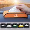 Nueva caja de pañuelos de gamuza para coche ai'an, lujo ligero, caja de pañuelos colgante de alta gama, decoración interior de coche portátil