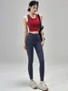 Sutiã esportivo à prova de choque em formato de I para mulheres, peça externa de verão, conjunto de sutiã fitness de peça única color block, conjunto de roupa para corrida e yoga