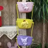 Cesta de almacenamiento de pared, cesta colgante, estante de almacenamiento para habitación de dormitorio, bolsa de pared, bolsa de pared tejida de algodón para detrás de la puerta